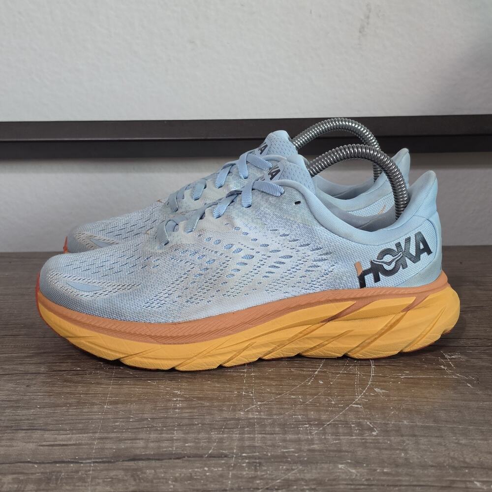 Hoka One One Clifton 8 Women's Athletic Running Shoes Sneakers Size 7.5 Wide